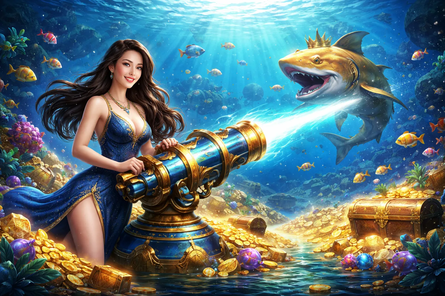 Sân chơi bắn cá SX66 với đồ họa đại dương sống động